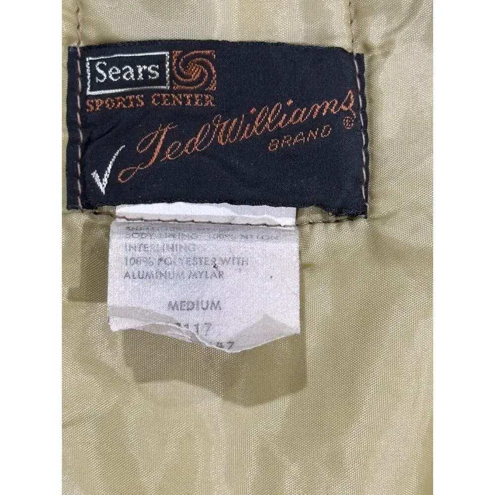 Sears Roebuck Ted Williams 80s USA‎ Vintage Hunting Fishing Vest Medium